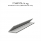 Preview: FE-04 Silikon V-Dichtung transparent mit Selbstkleberücken